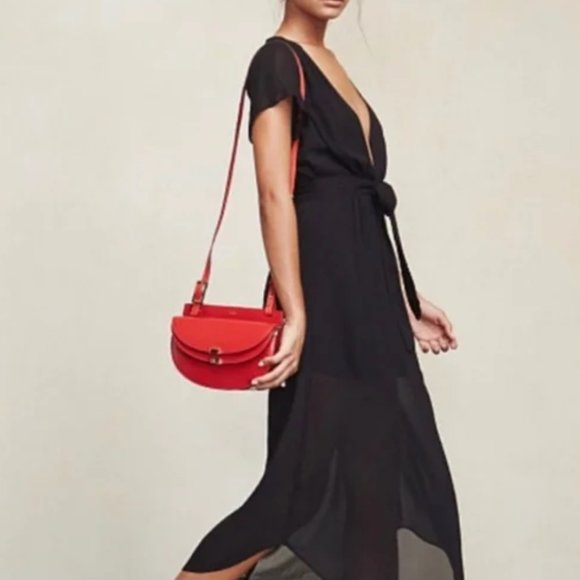 Reformation Thalia Dress in Black - Picture 2 of 5